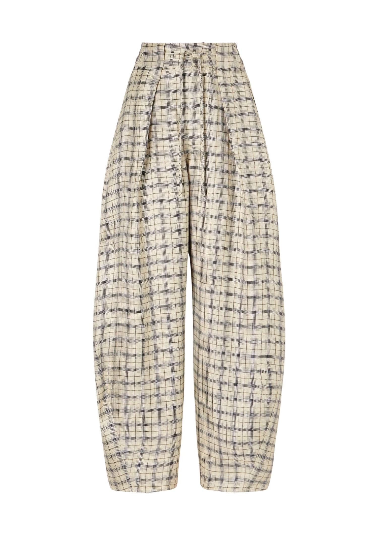 The best printed linen trousers - Kallmeyer - On a white background 