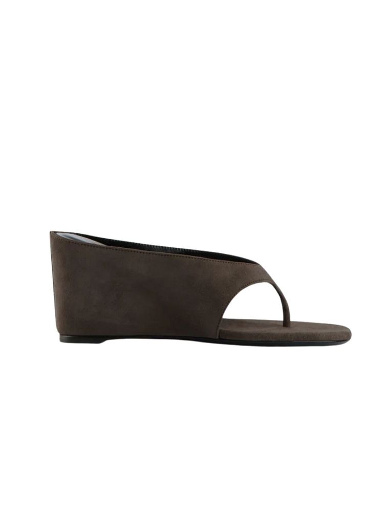 The best suede wedge sandal - Jude - On a white background