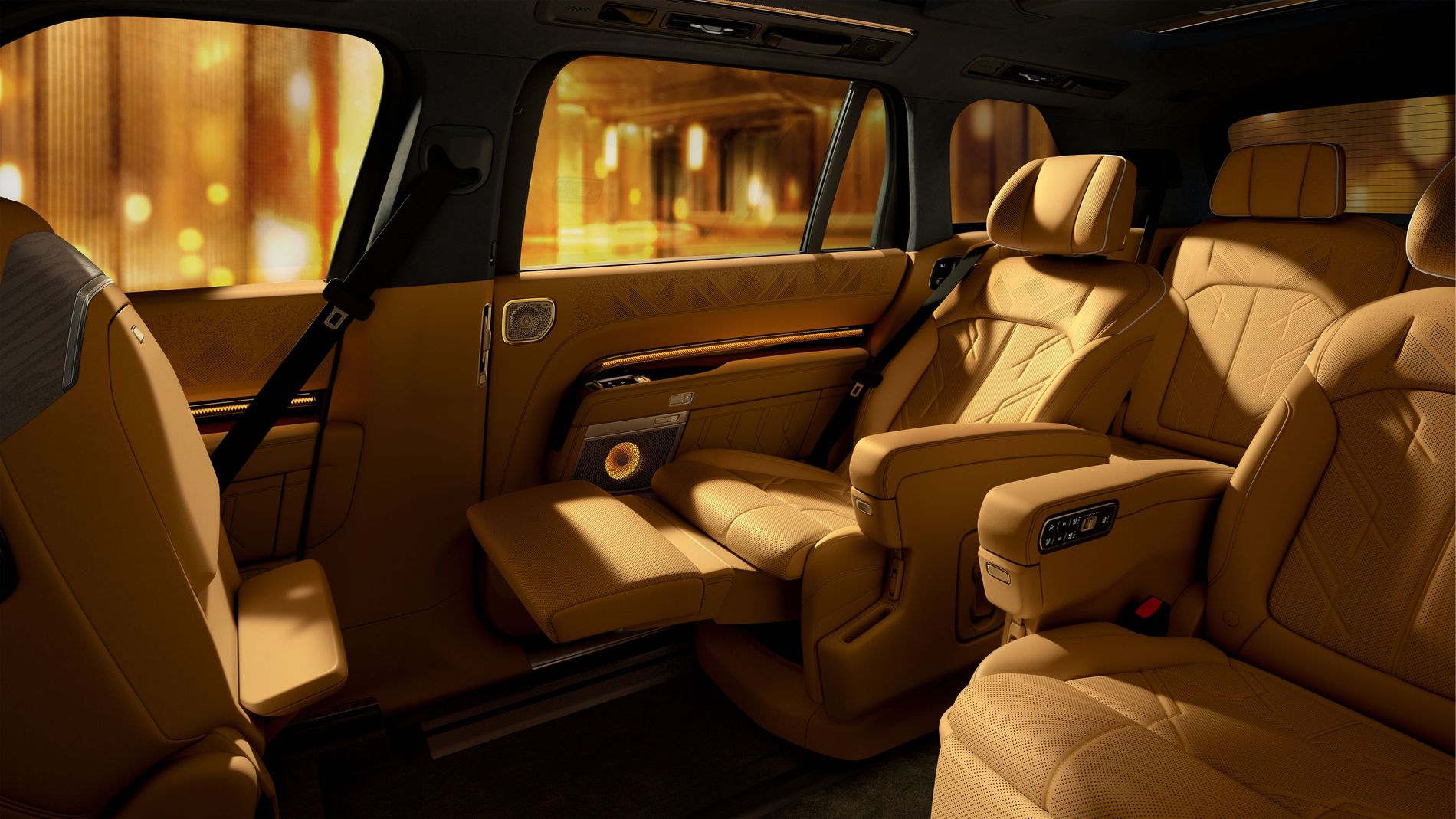 The interiors of the Zeekr 9X