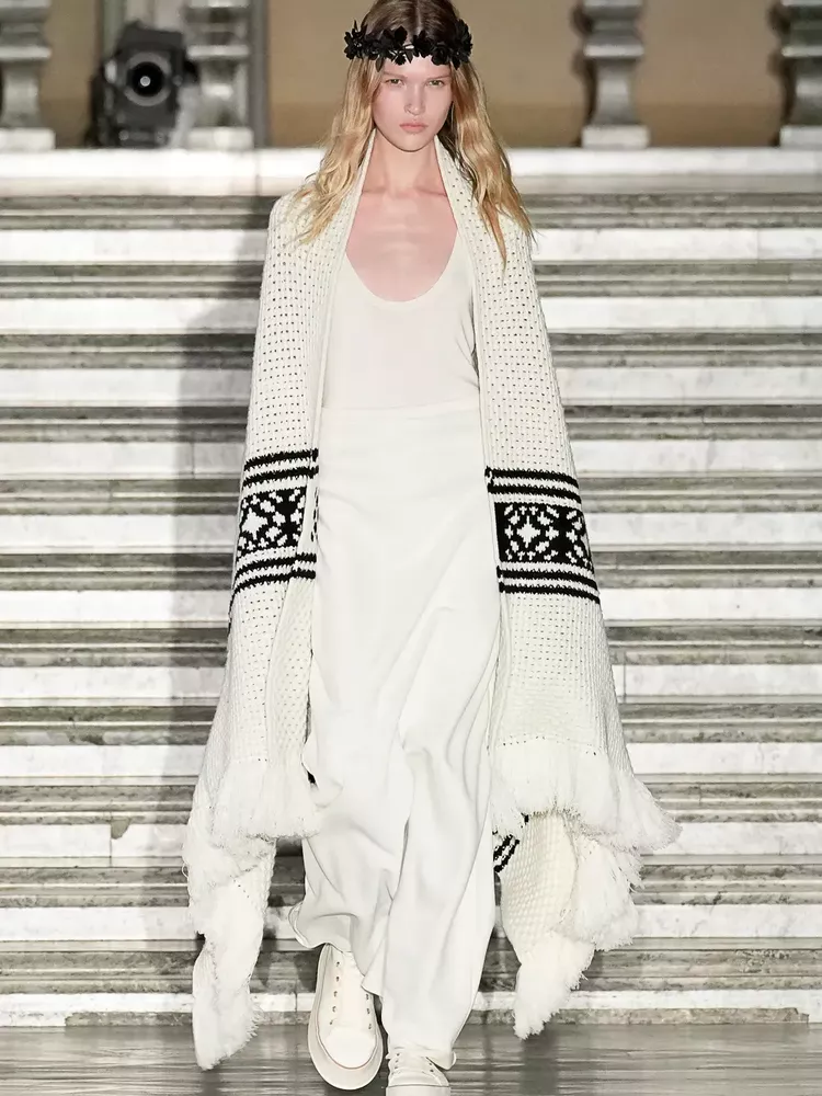 For Resort '24, Max Mara takes a sojourn to Scandinavian folklore and ...
