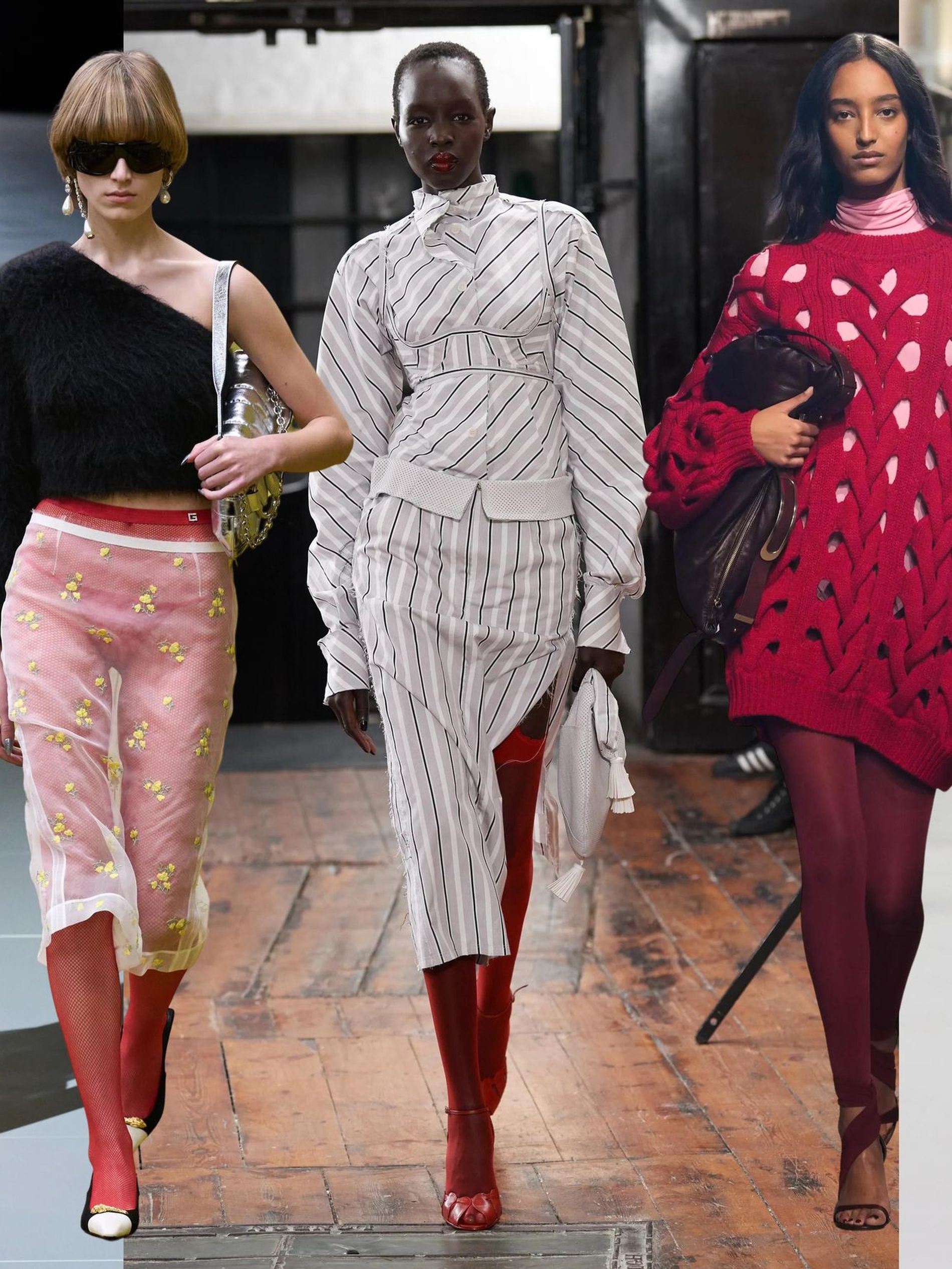 Stockings are red hot off the runway this season - Vogue Scandinavia