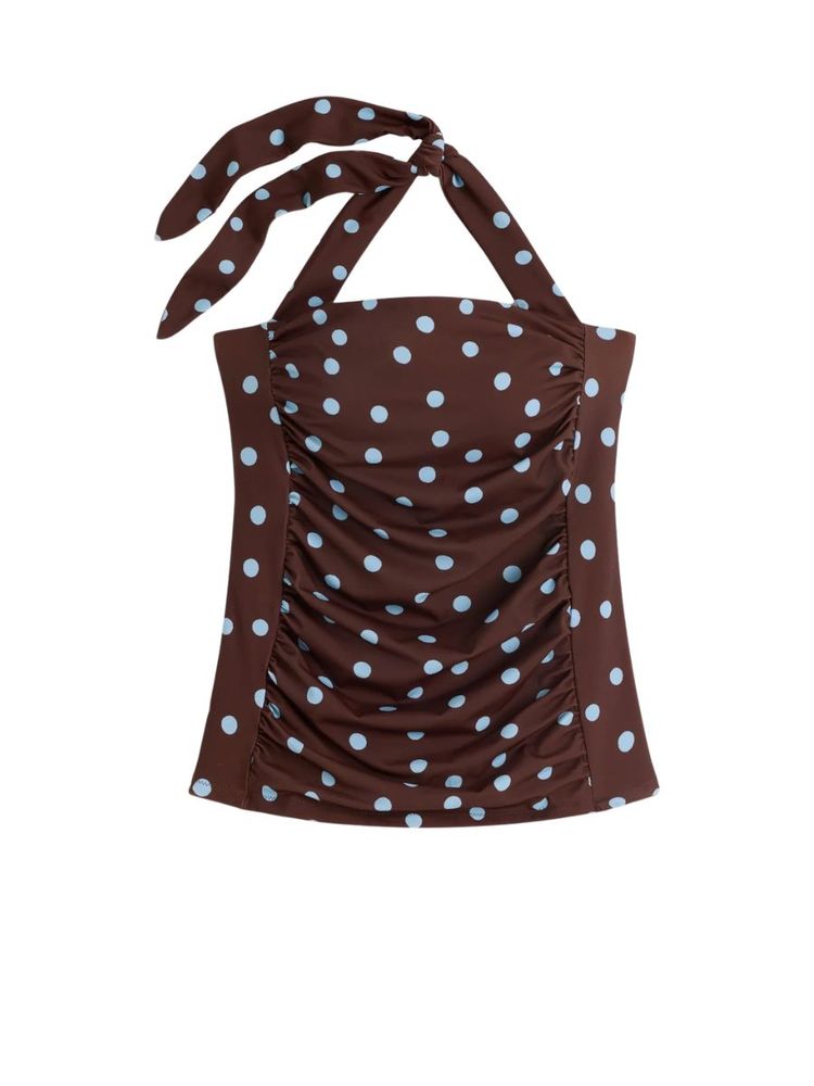 The best bandeau polka dot tankini - Boden - On a white background