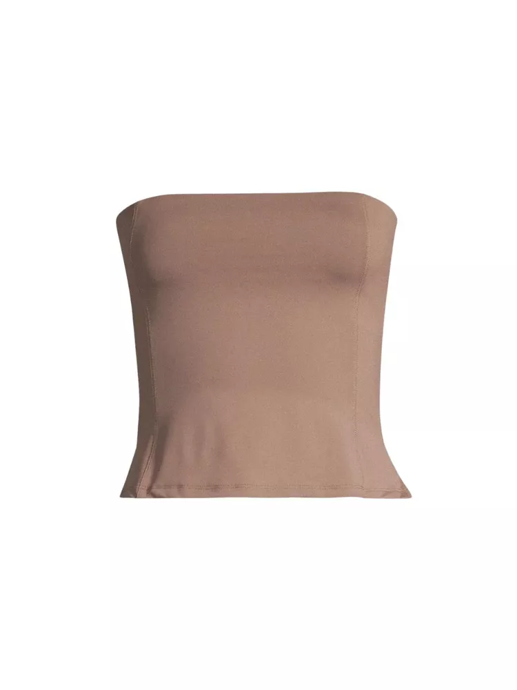 The best khaki tup tankini top - Casall - On a white background
