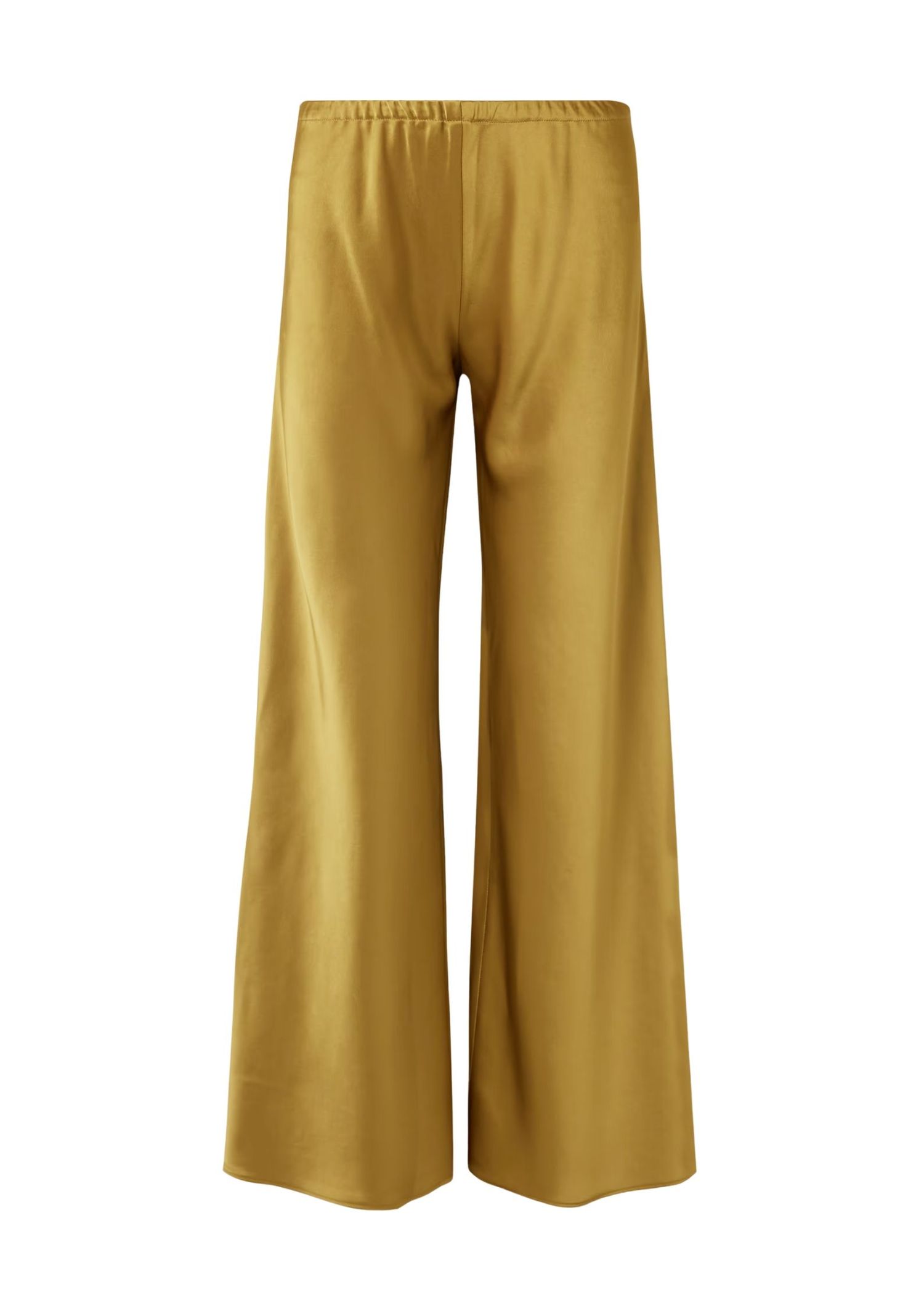The best mustard satin pants - La Ligne - On a white background