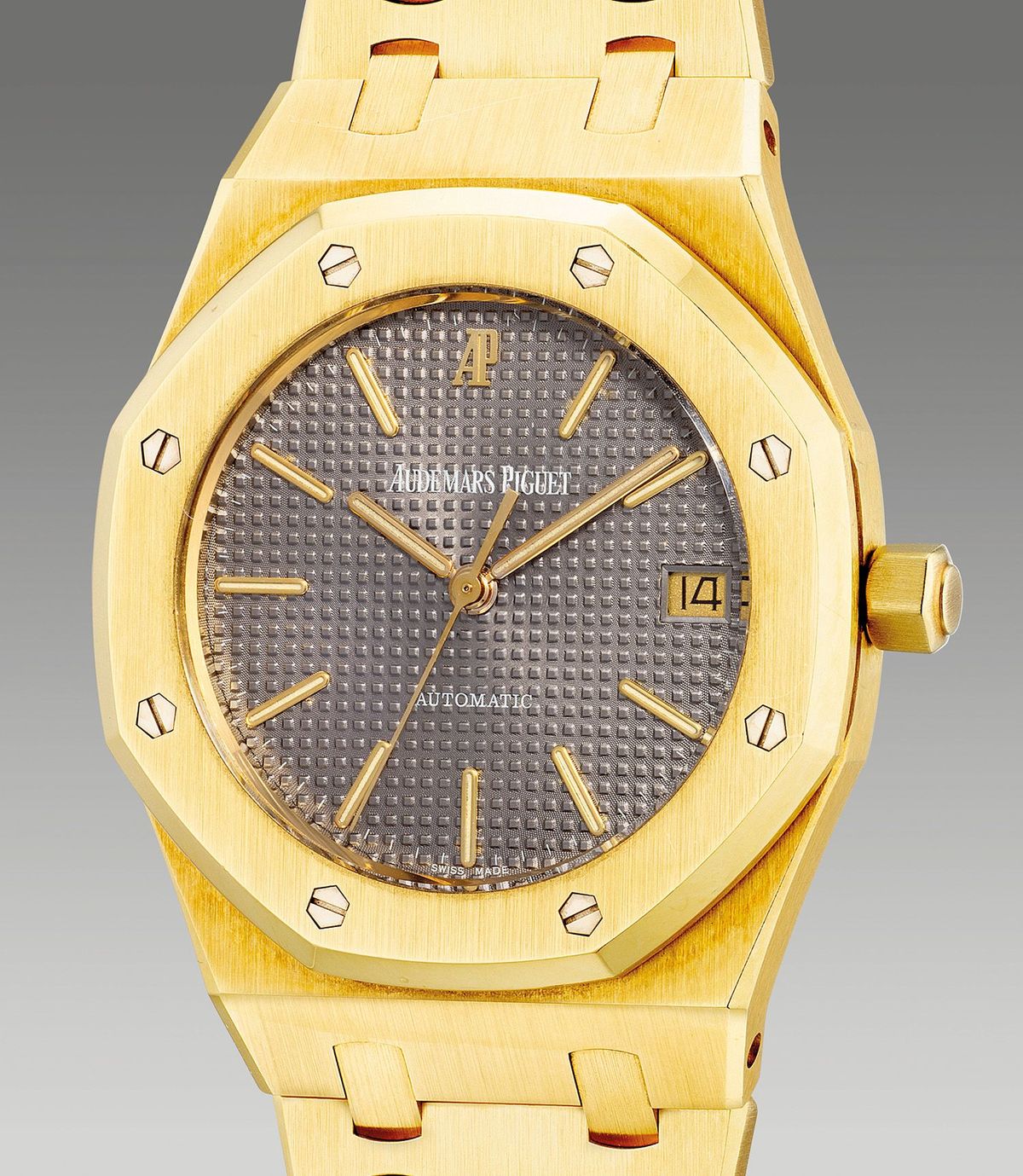 yellow gold wristwatch circa 1996 by Audemars Piguet