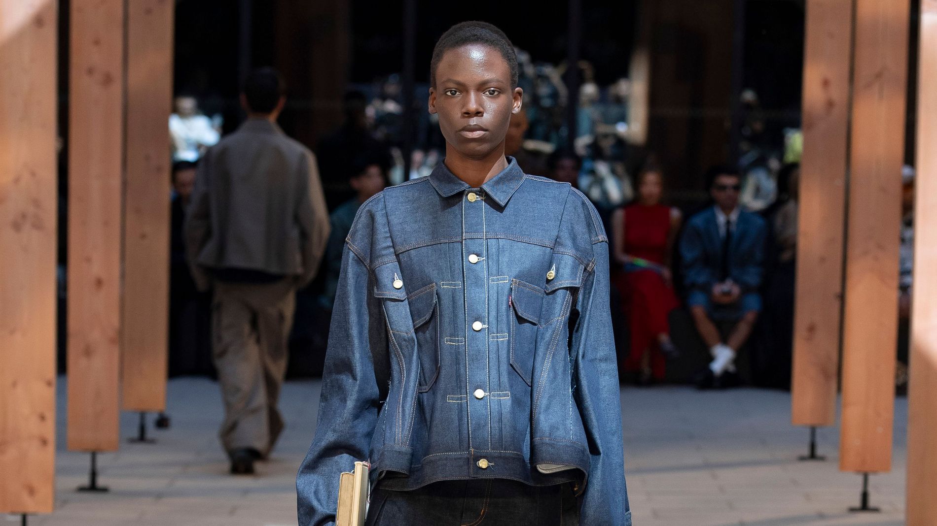 Sacai teases upcoming collaboration with Levi’s at SS25 Paris Fashion ...