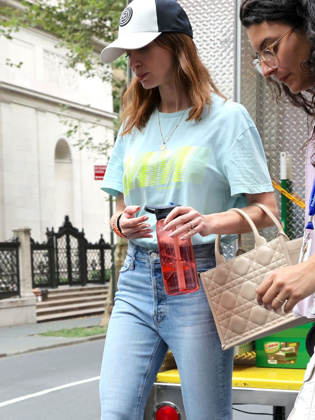 Emily Blunt wears Axel Arigato filming The Devil Wears Prada 2