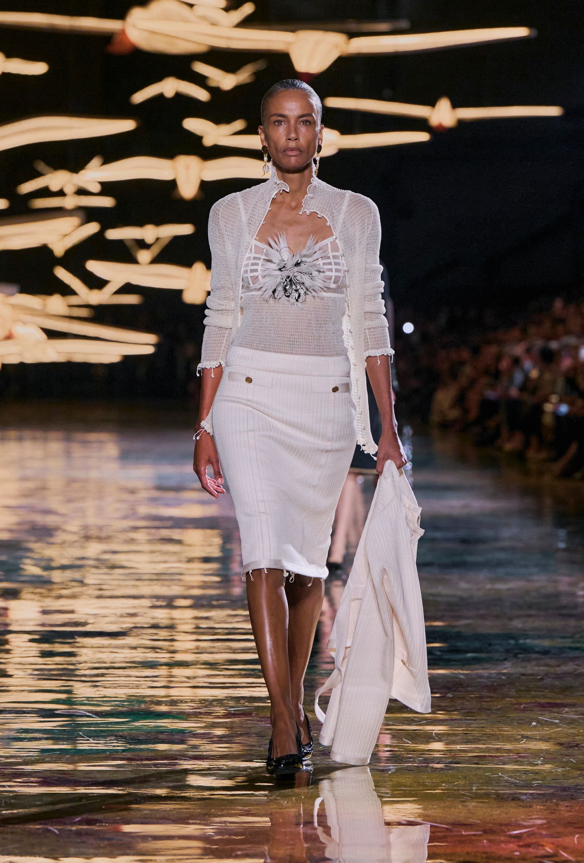 Model walking the Chanel Spring/Summer 2027 runway collection