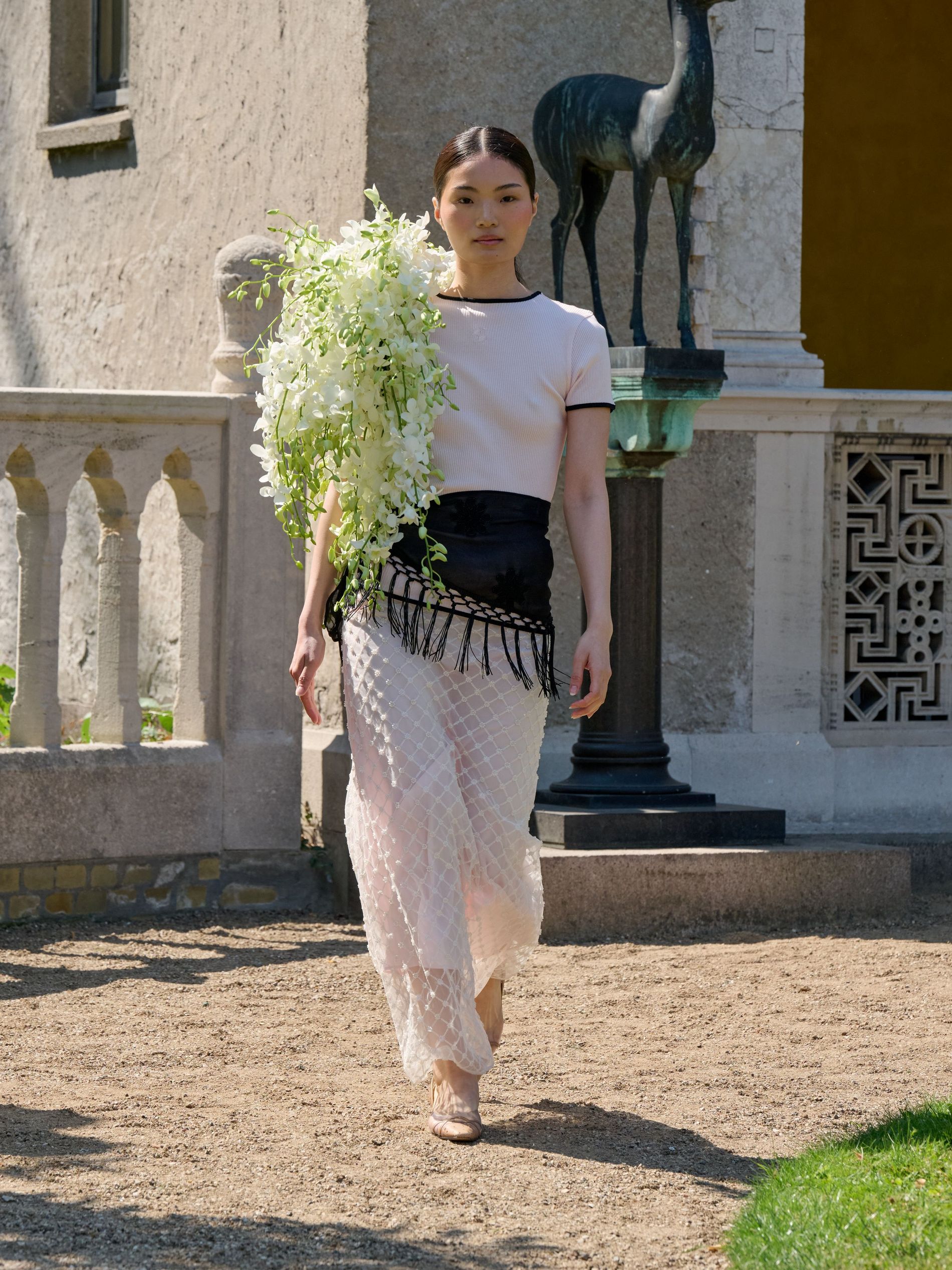 Model walks OpéraSport's runway show at CPHFW SS27