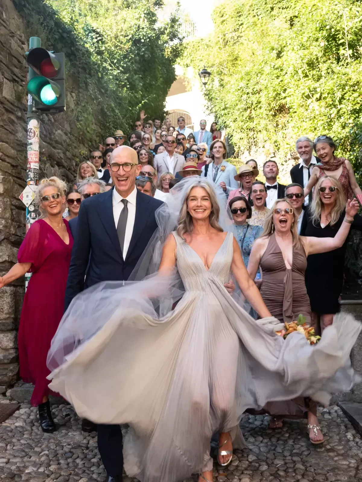 Paulina Porizkova Lakeside Italian Wedding to Jeff Greenstein