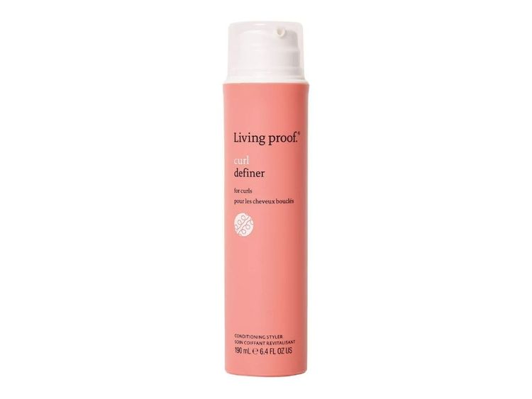 The best gel for curly hair by Living proof on a white background