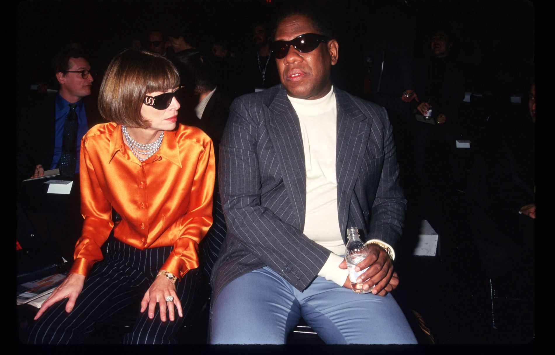 André Leon Talley with Anna Wintour in 1996