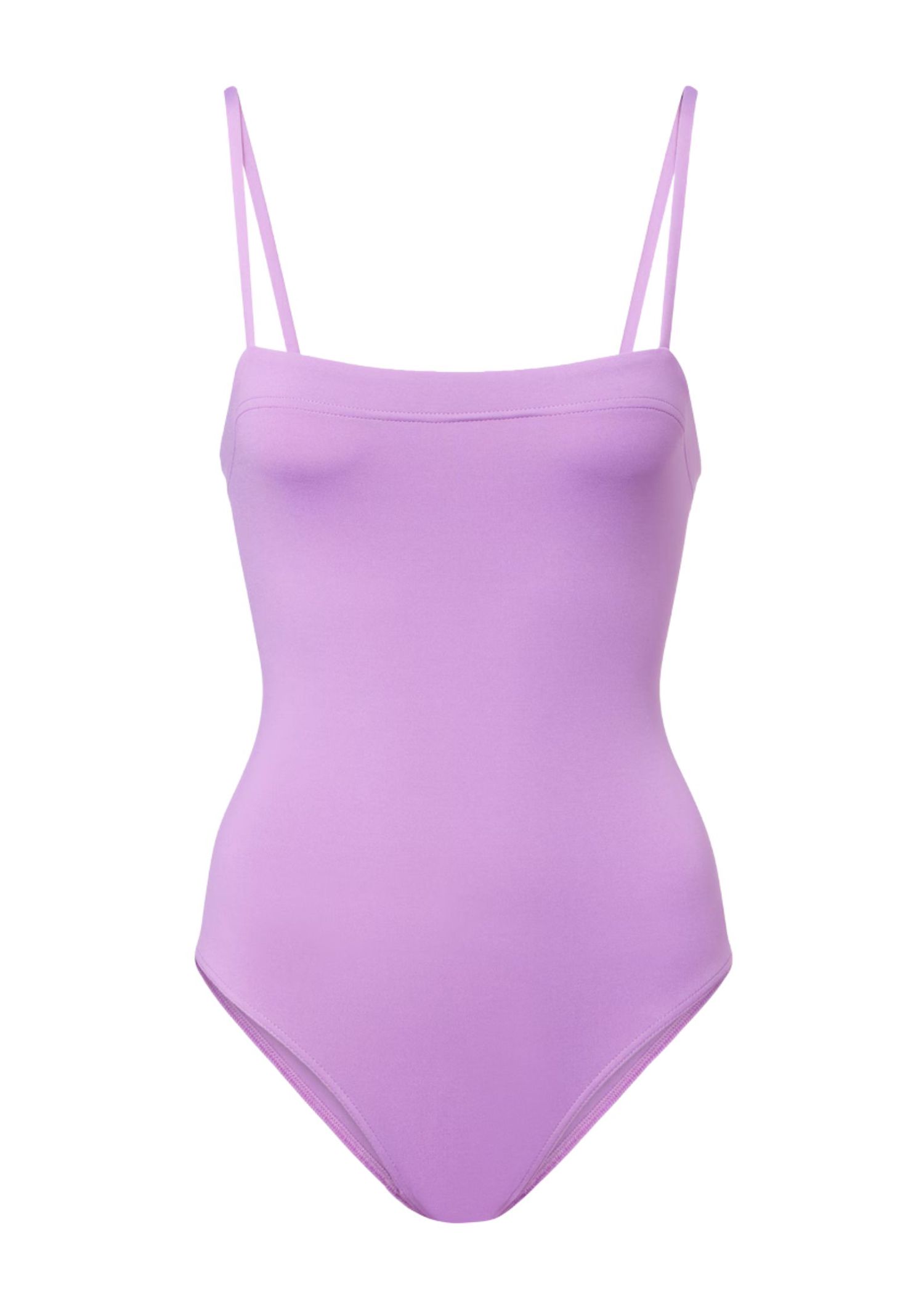 Purple strappy swimsuit
