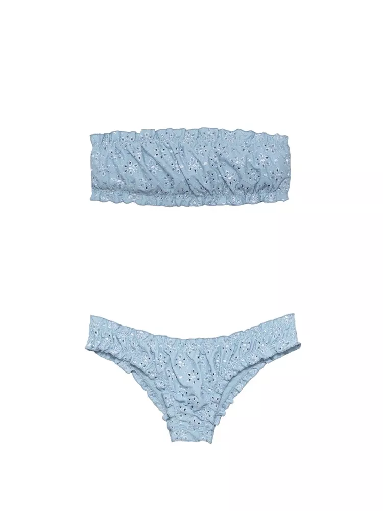 The best broderie bandeau bikini - Juillet - On a white background