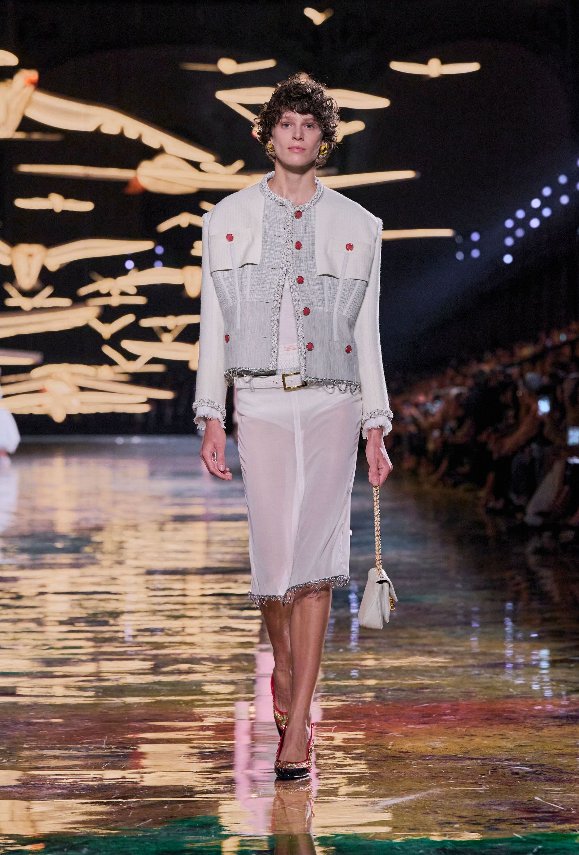Model walking the Chanel Spring/Summer 2027 runway collection
