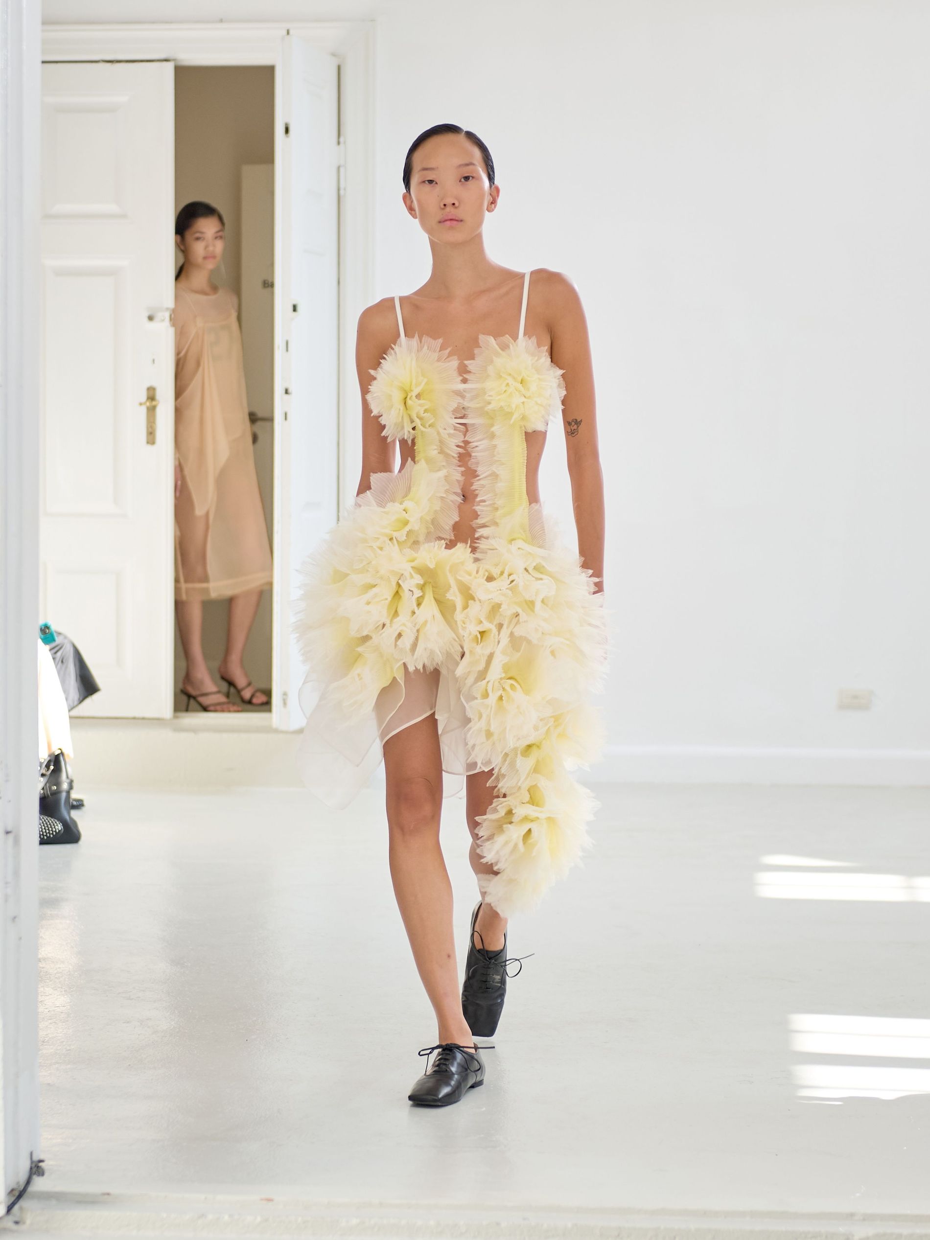 Model walks Anne Sofie Madsen runway show at CPHFW SS27