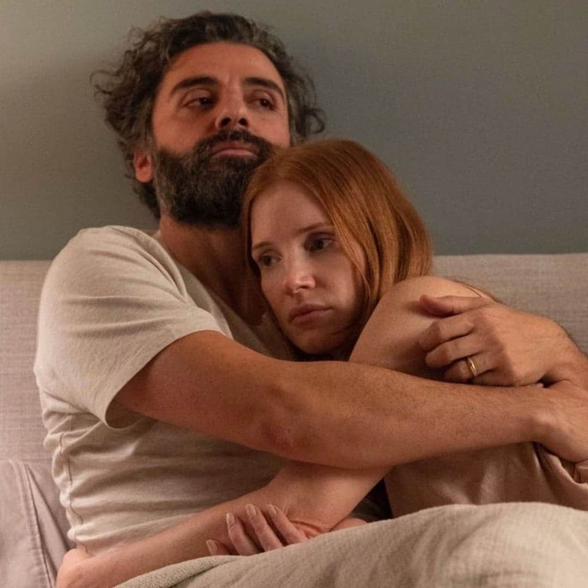 Jessica Chastain and Oscar Isaac 