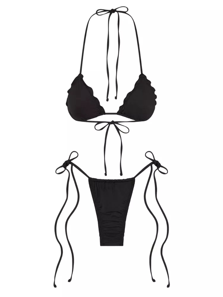 The best black micro bikini - Frankies Bikinis - On a white background