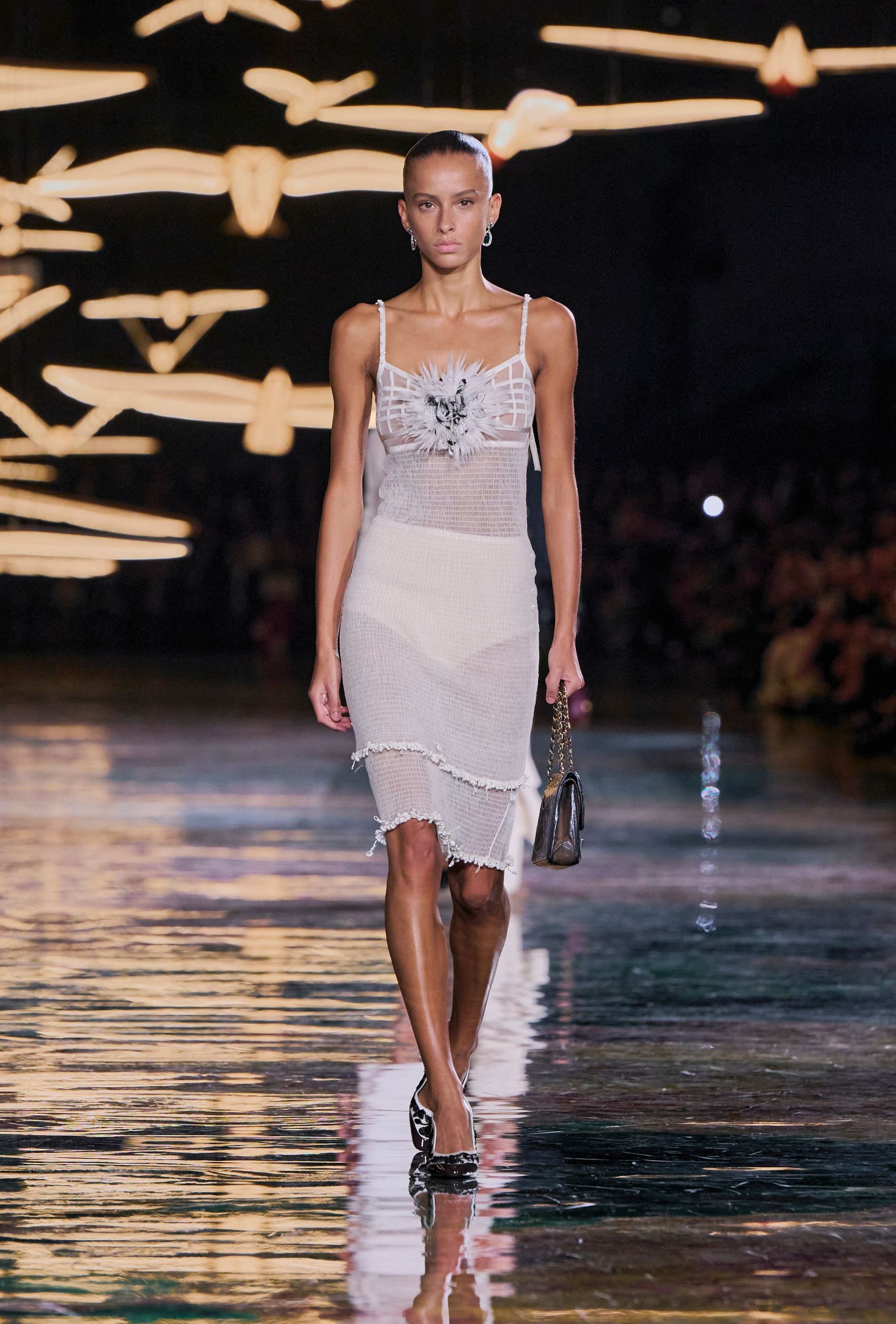 Model walking the Chanel Spring/Summer 2027 runway collection