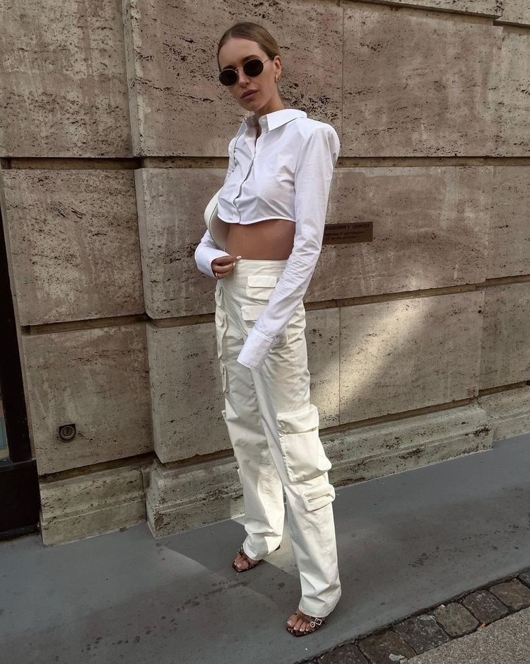 Pernille Teisbaeck in cargo trouser