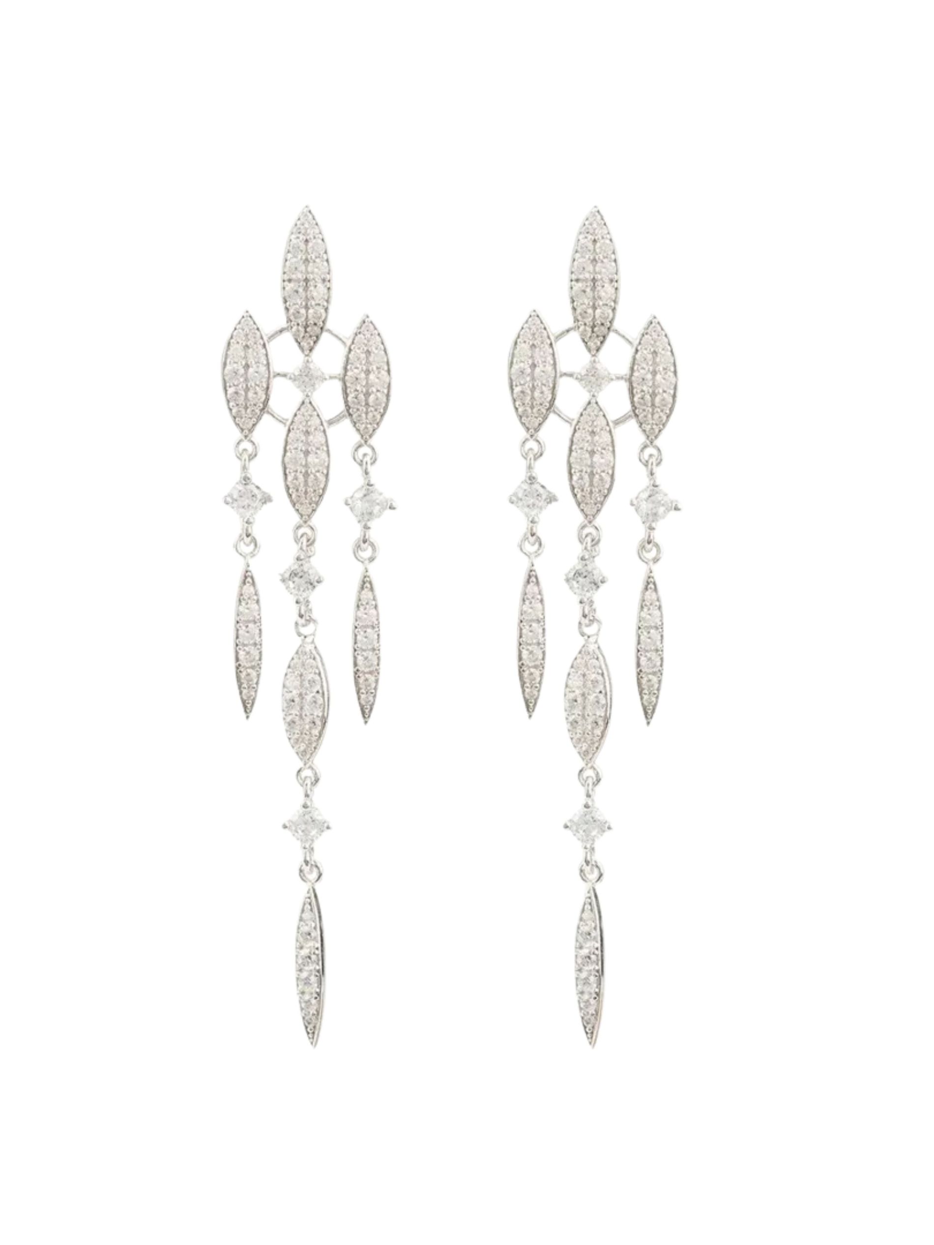 Chandelier earrings by Latelita against a white background