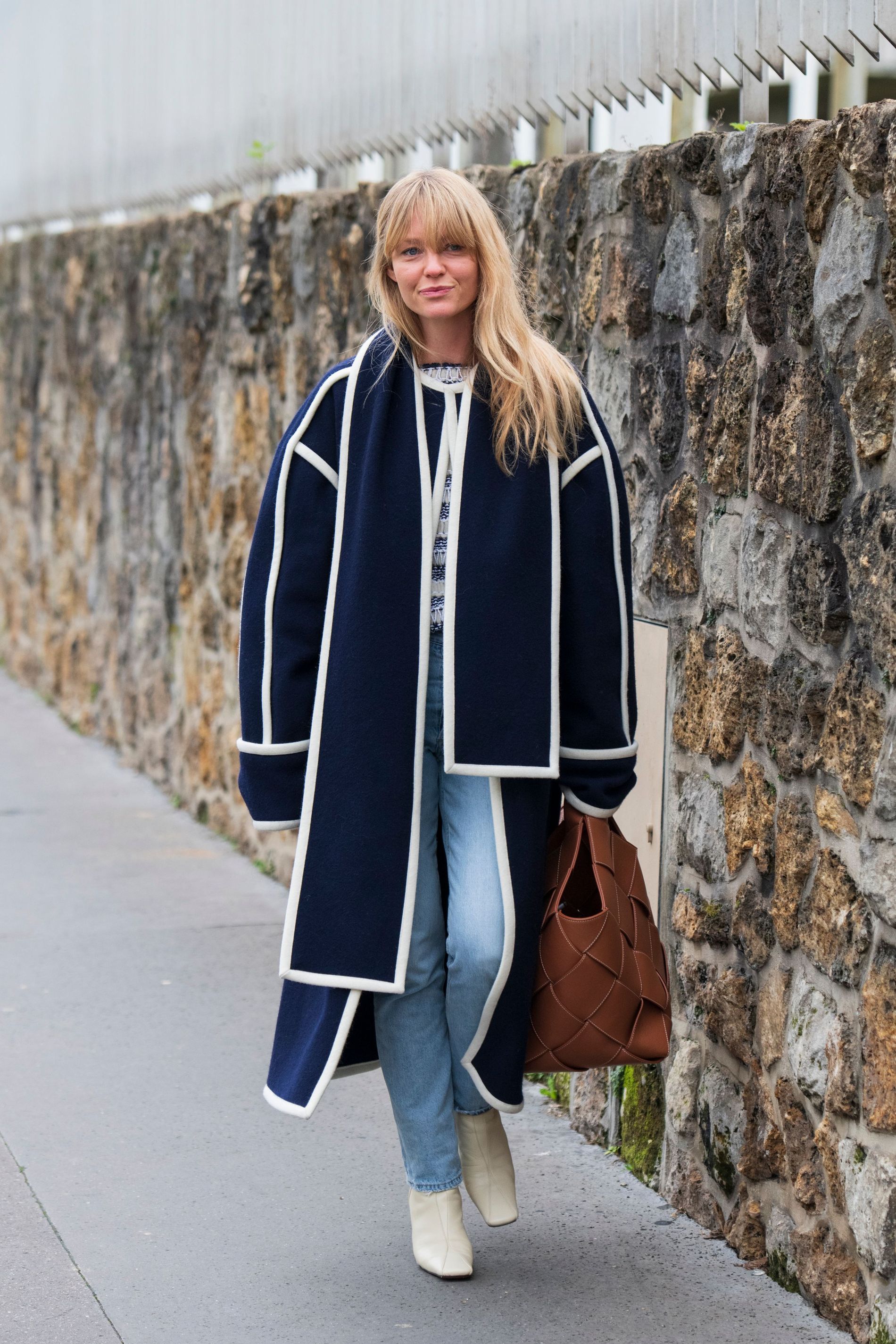 Jeannette Madsen wearing Manu Atelier boots in Paris.