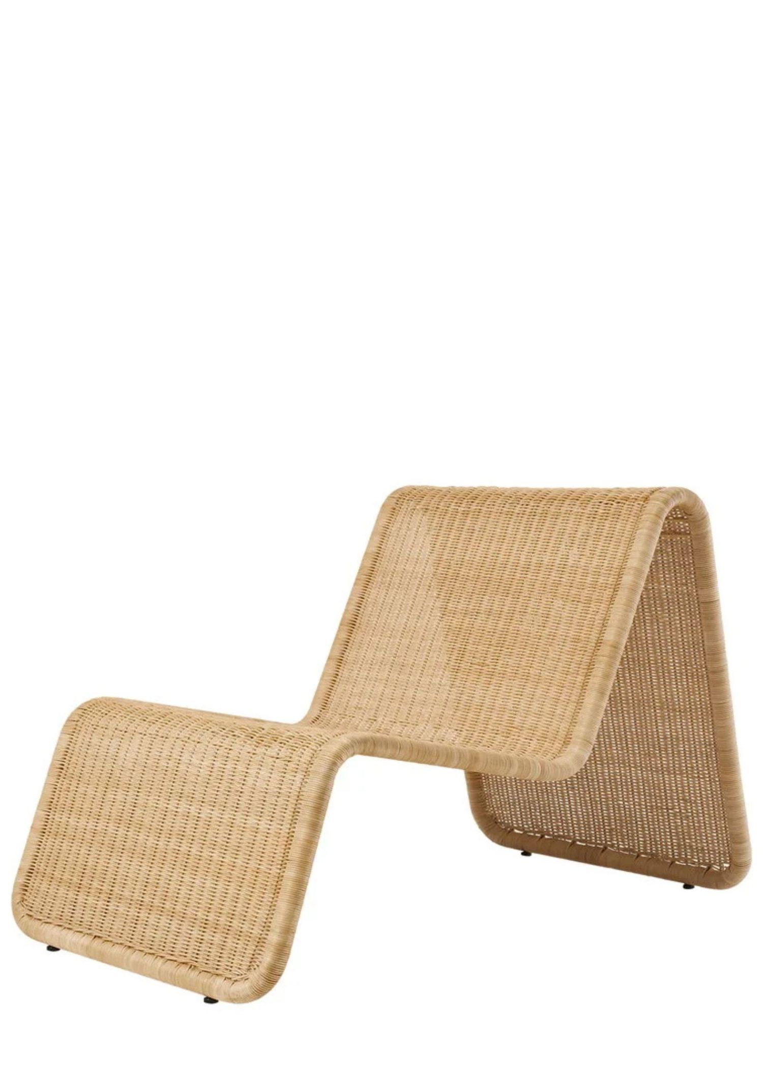 Gubi outdoor rattan armchair