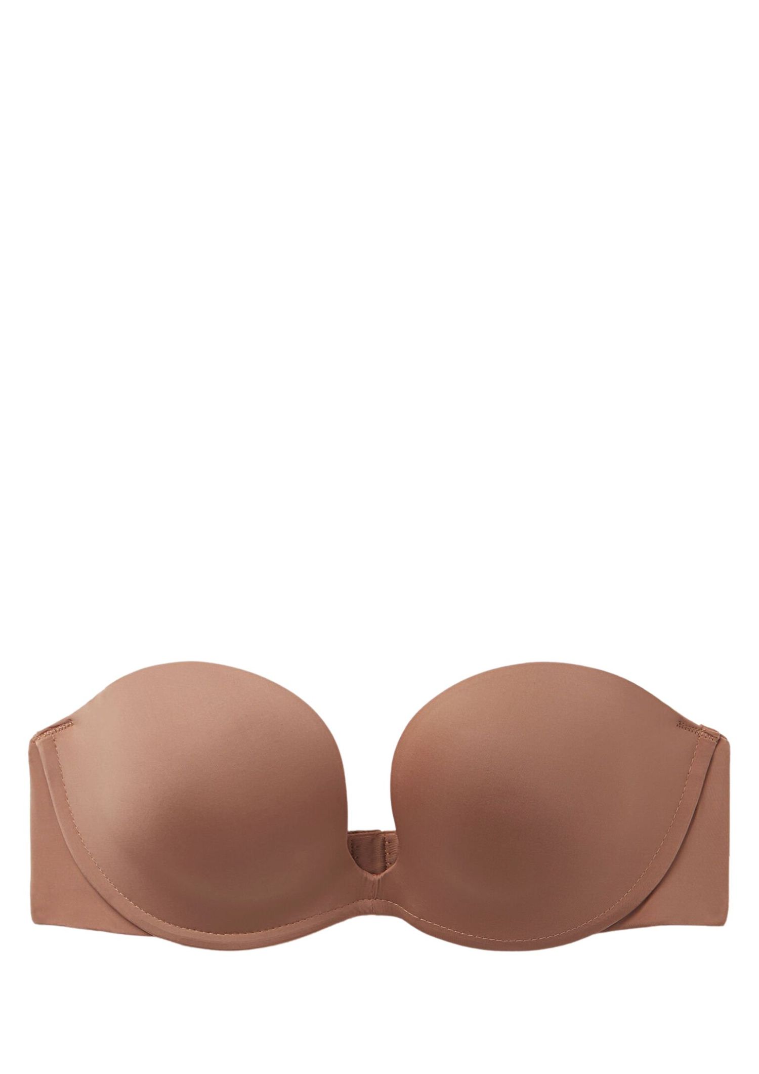Brown ultra-light strapless bra