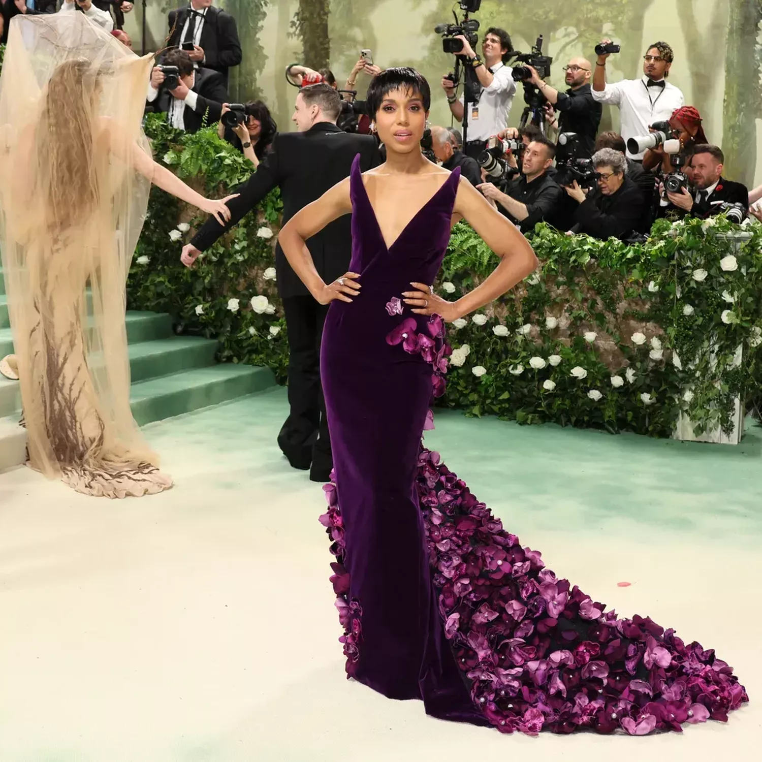 Kerry Washington in Oscar de la Renta