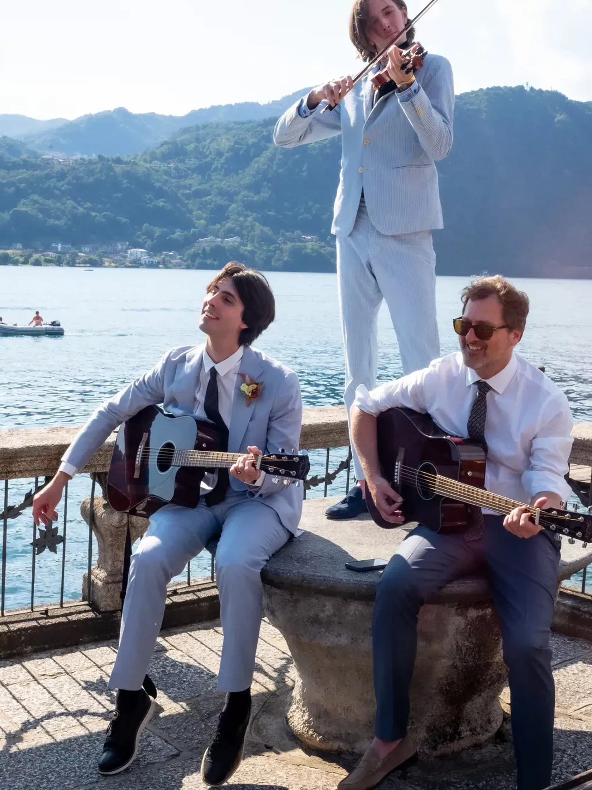 Paulina Porizkova Lakeside Italian Wedding to Jeff Greenstein