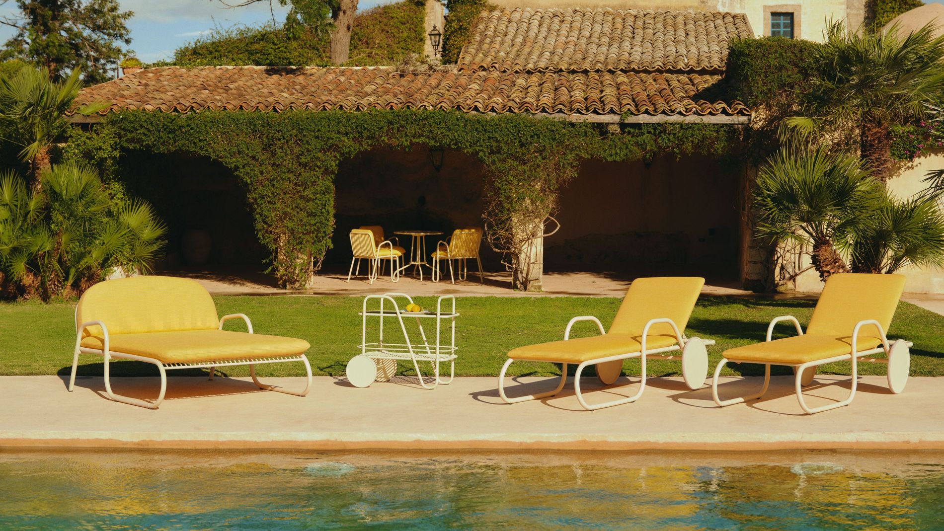 Westwing's Outdoor Collection pictured poolside