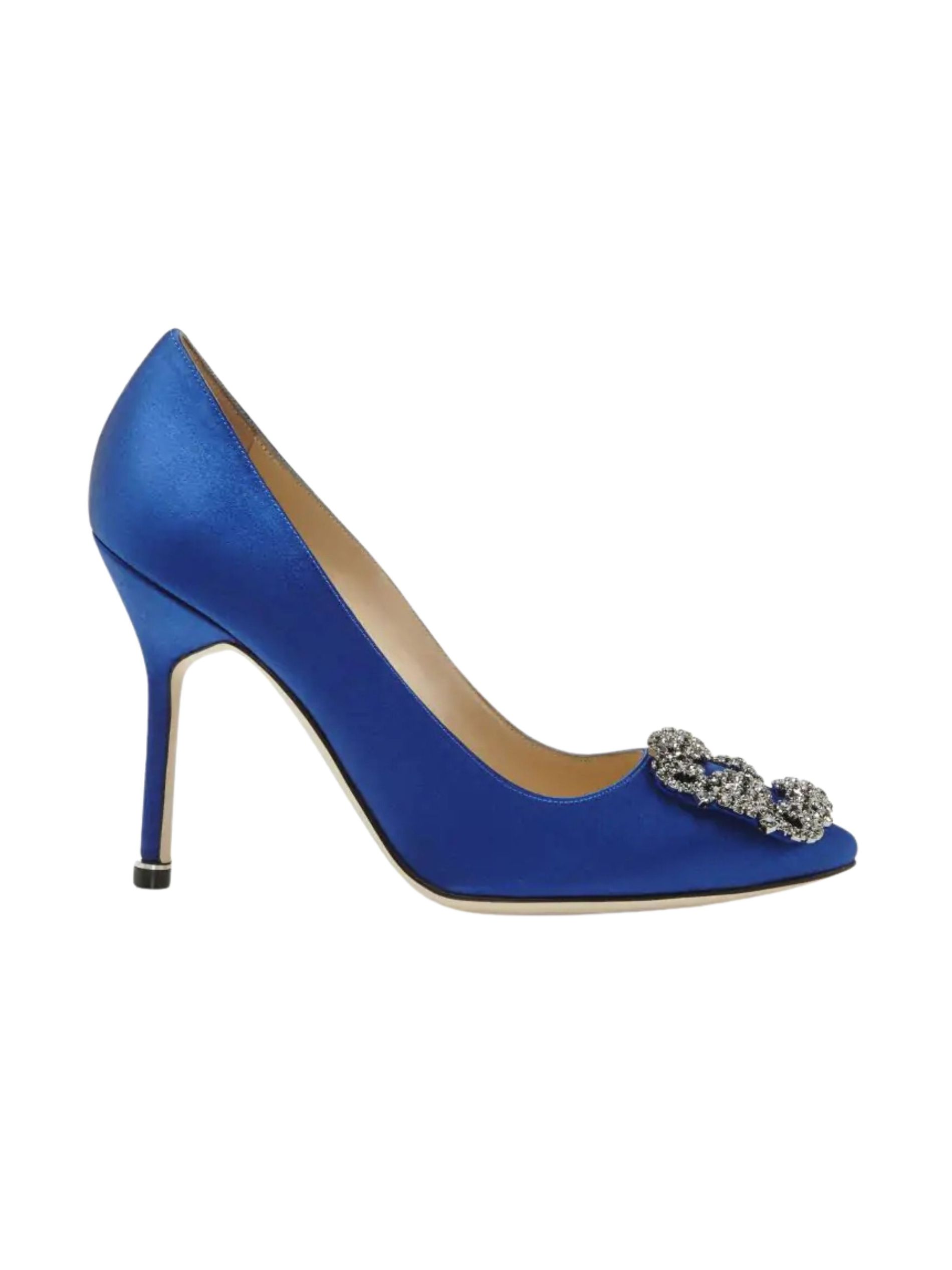 The best blue wedding pumps - Manolo Blahnik - On a white background
