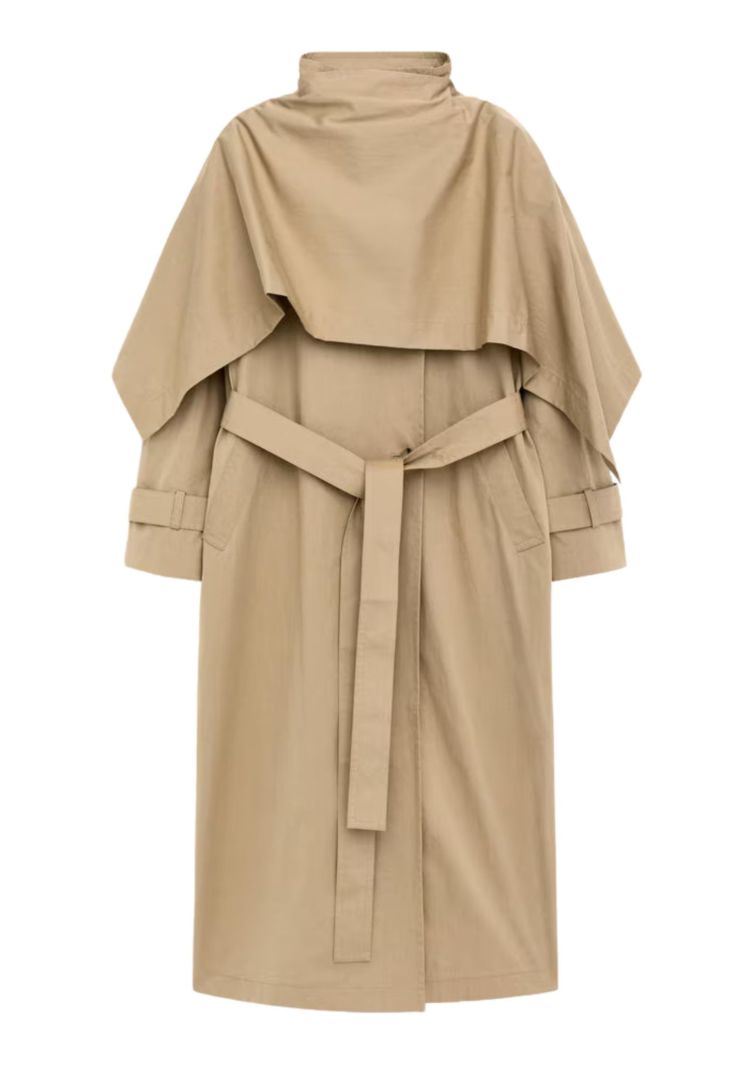 The best trench coat by Arket on a white background