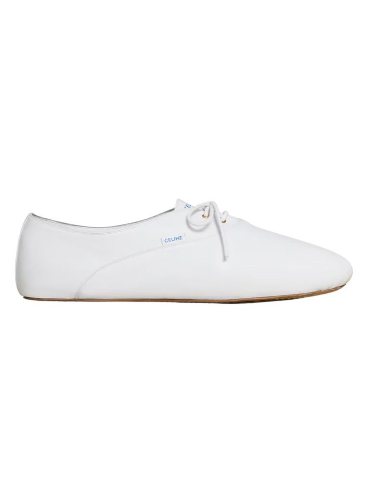 The best low-profile white sneakers by Celine on a white background rgound
