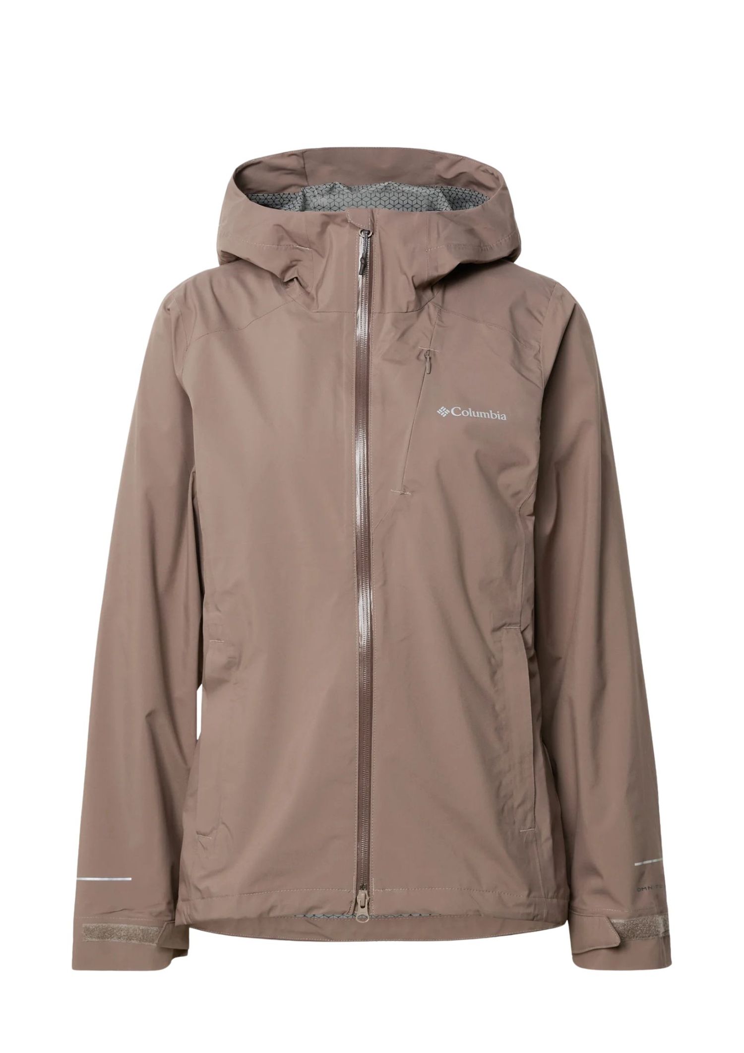 Brown Columbia rain jacket for heavy rain