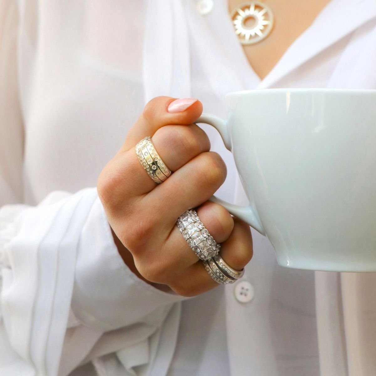 Rings and necklaces from TRIT jewellery