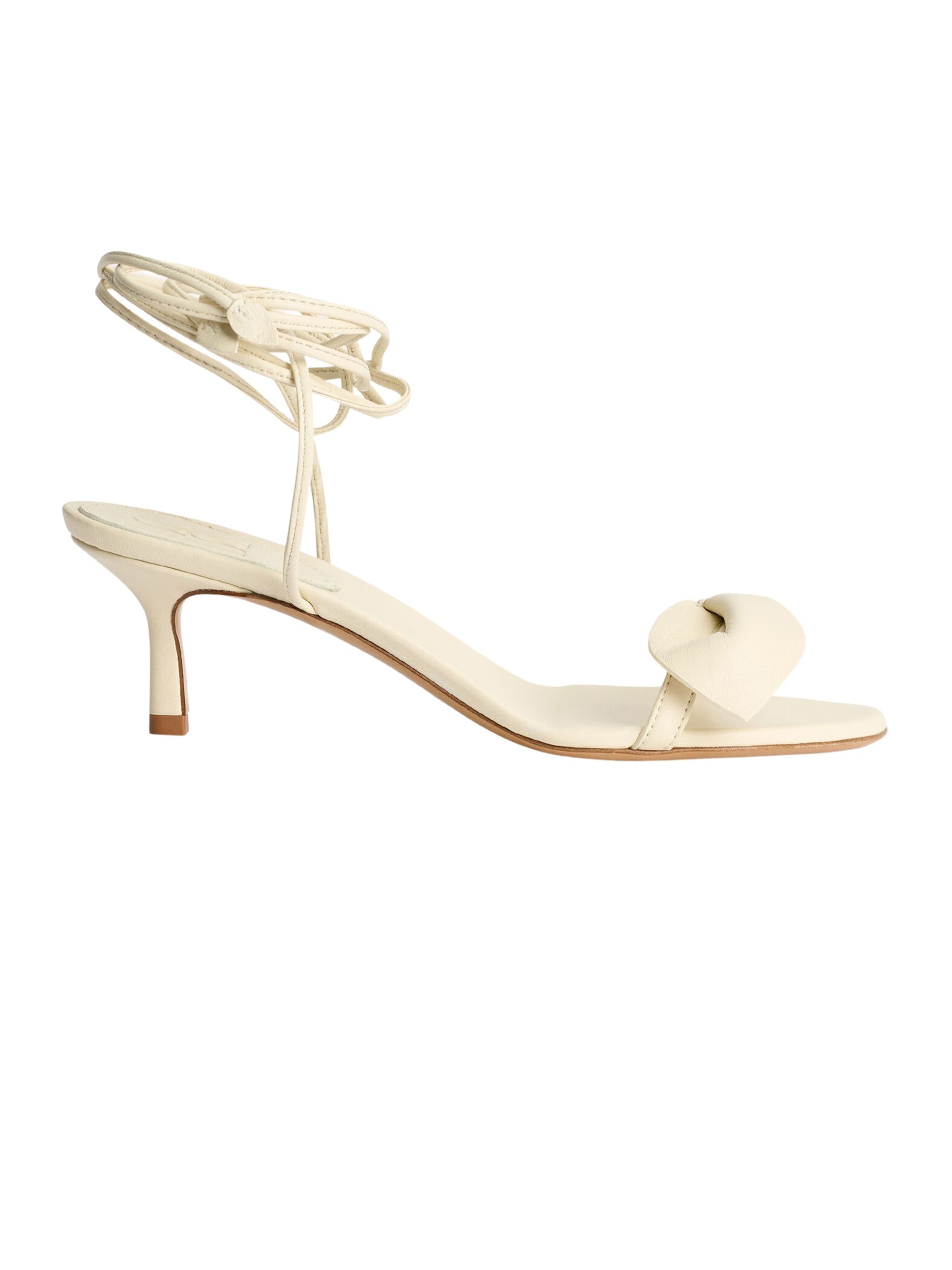 The best ivory heeled sandal - Malene Birger - On a white background