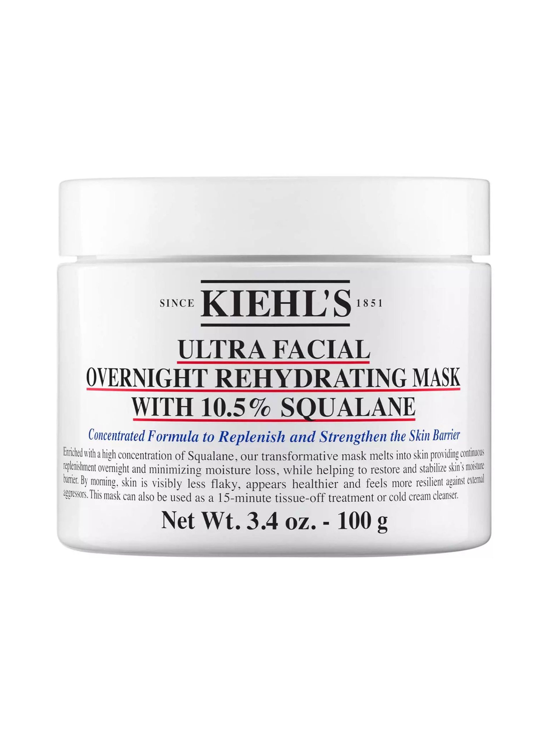 Overnight rehydrating mask with 10.5% squalane 100