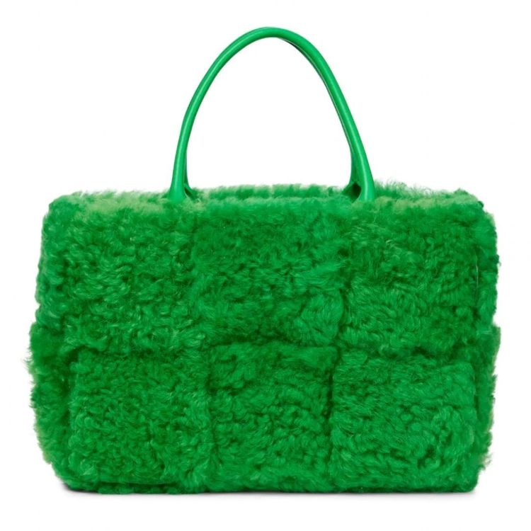 Green fuzzy bag new arrivals