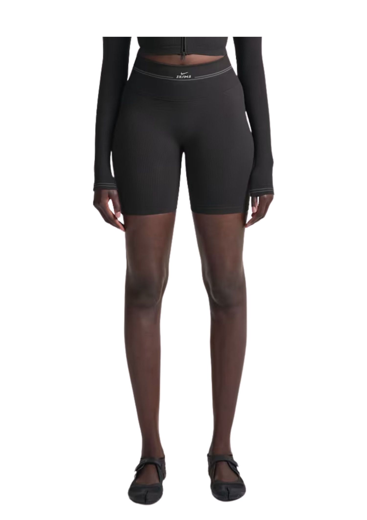Dark brown yoga shorts for women