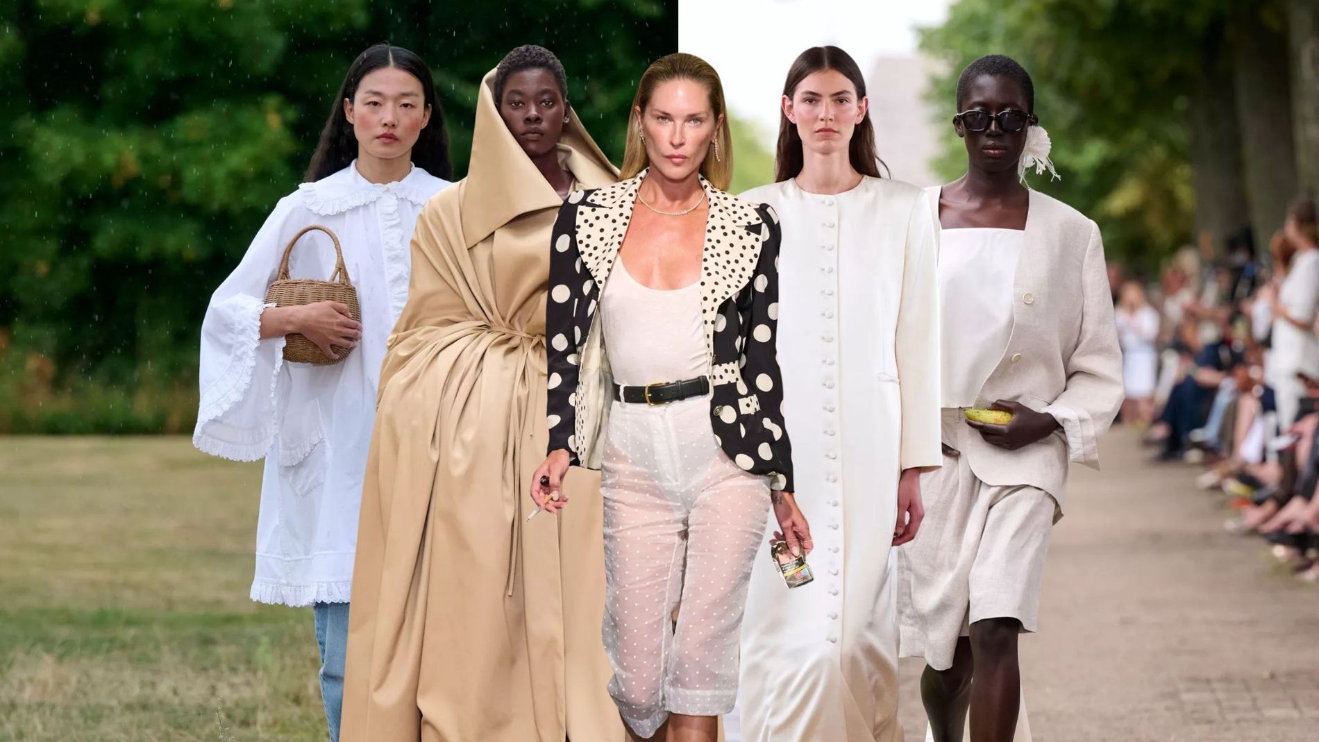 models walking down runways at Copenhagen Fashion Week