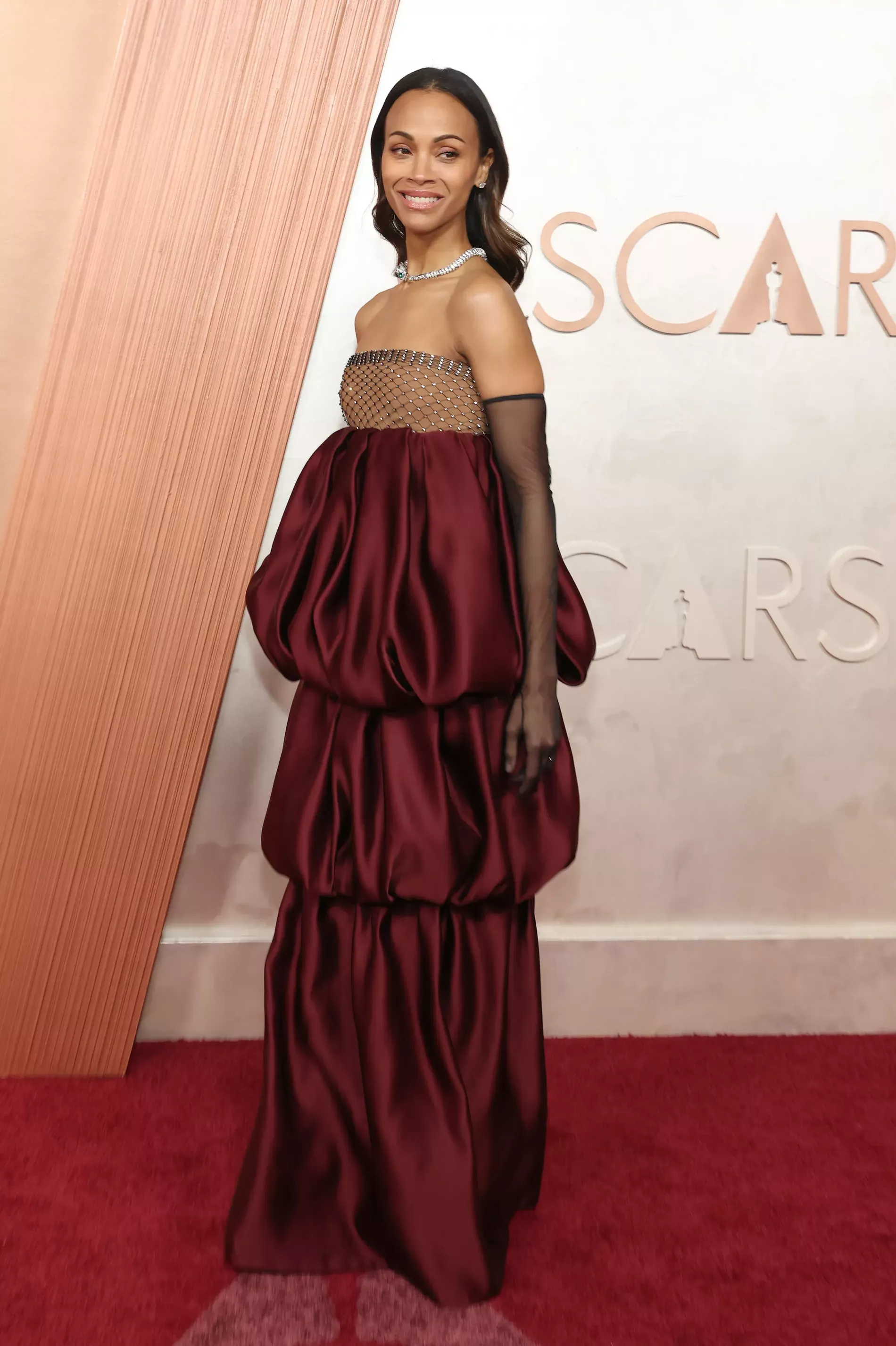 Zoe Saldana at the 2025 Oscars