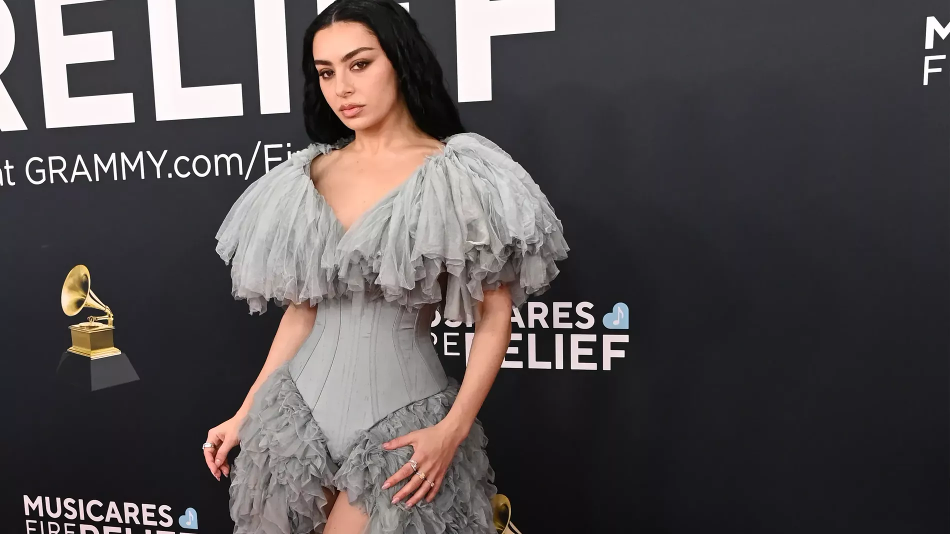 Charli XCX at the Grammys 2025