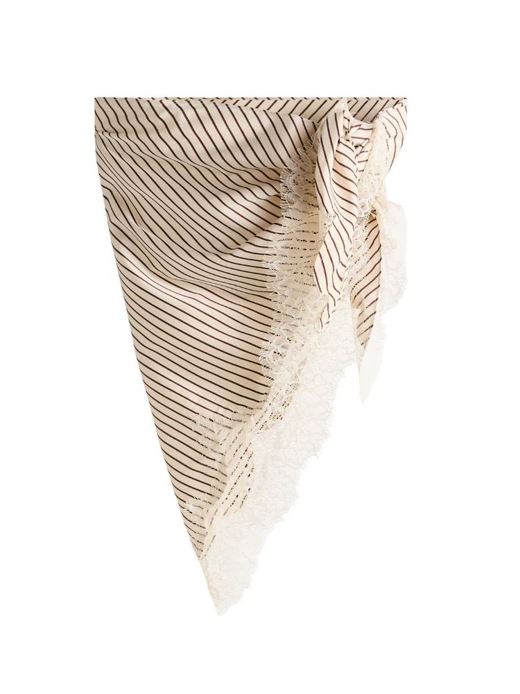 The best lace trim scarf - H&M - On a white background