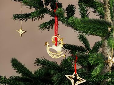 Georg Jensen gold bauble christmas tree