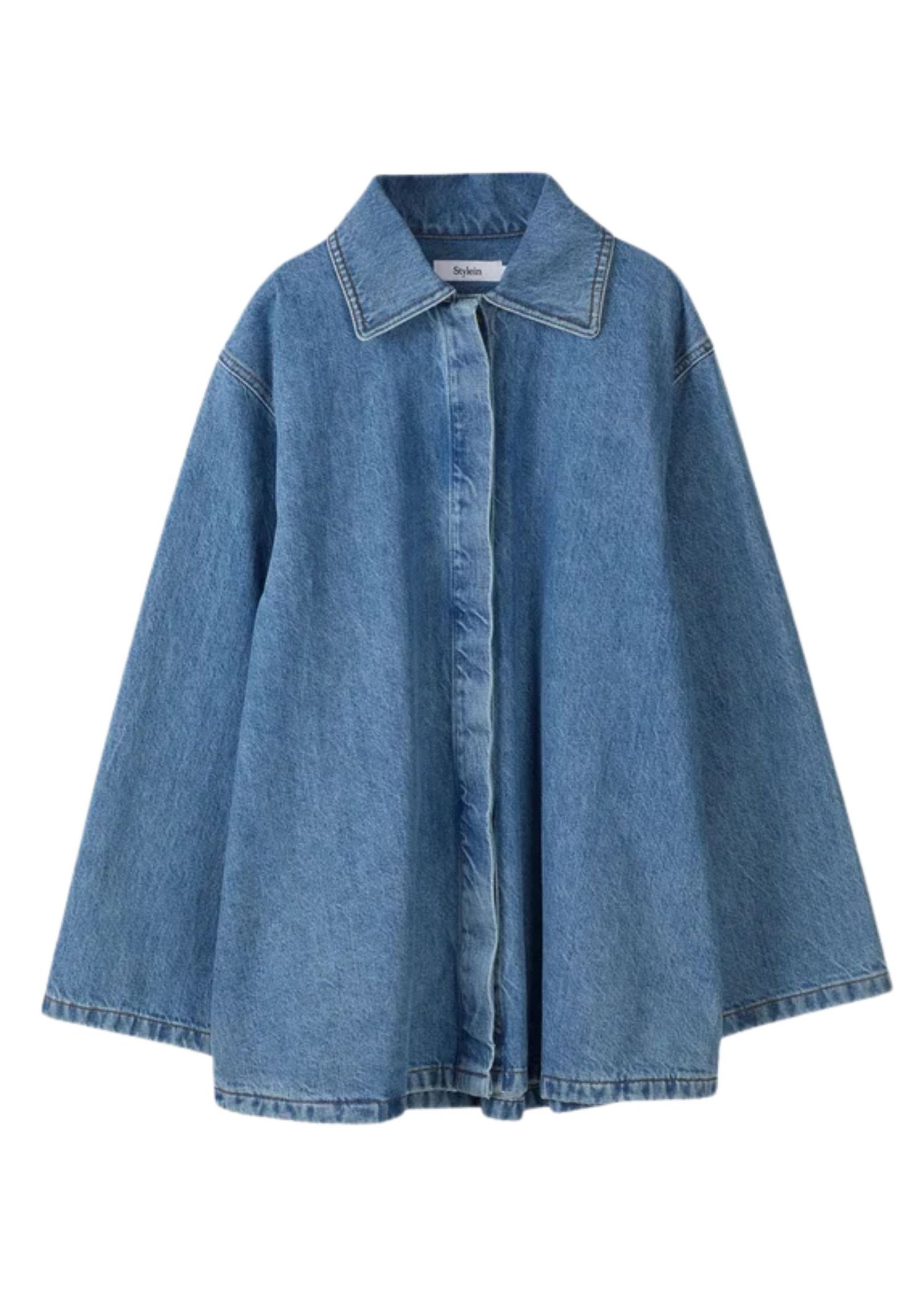  The best denim overshirt jacket by Stylein on a white background