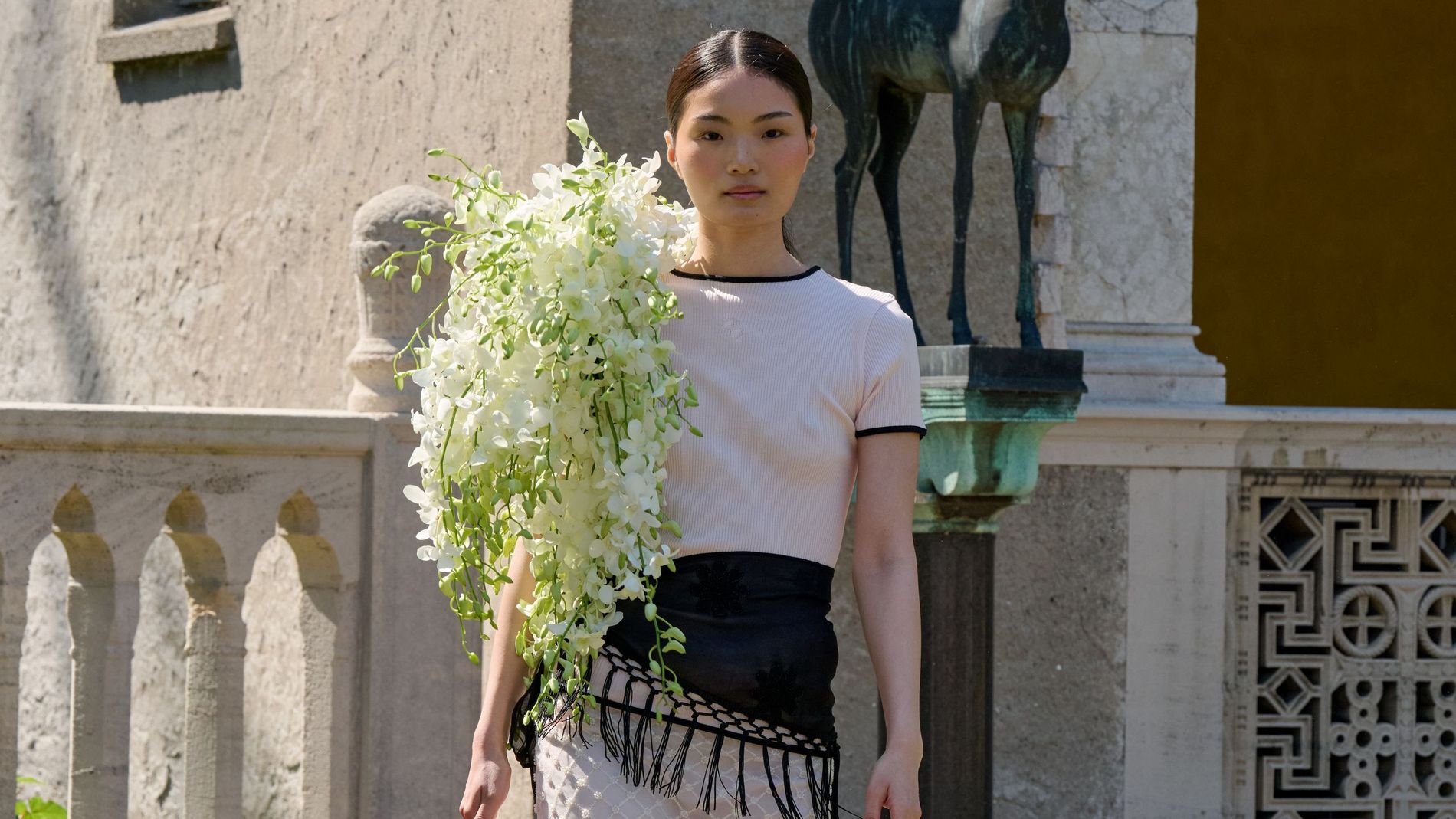 Model walks OpéraSport's runway show at CPHFW SS27