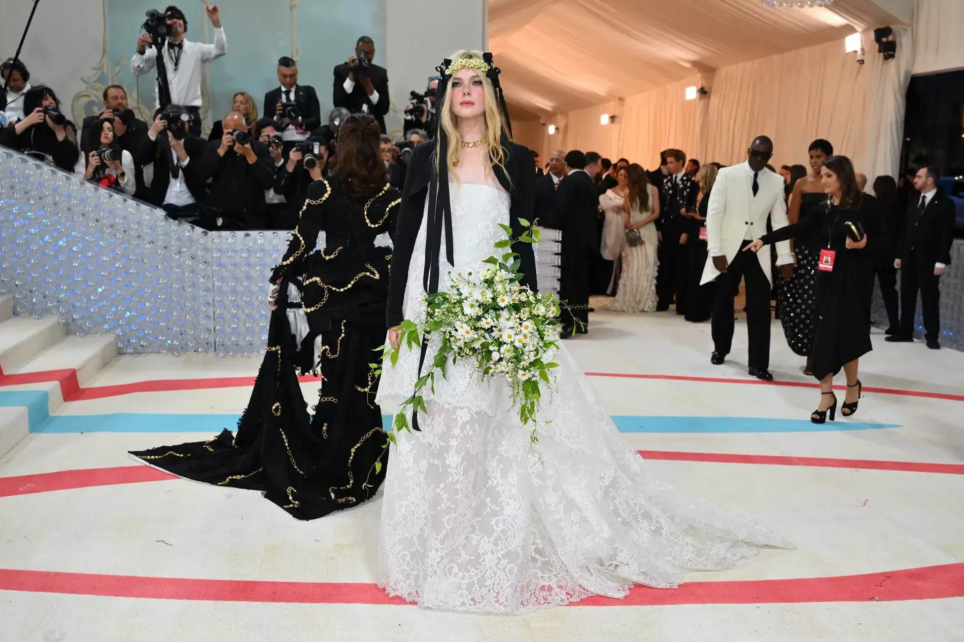 Elle Fanning wears Vivienne Westwood and Cartier at the Met Gala 2023