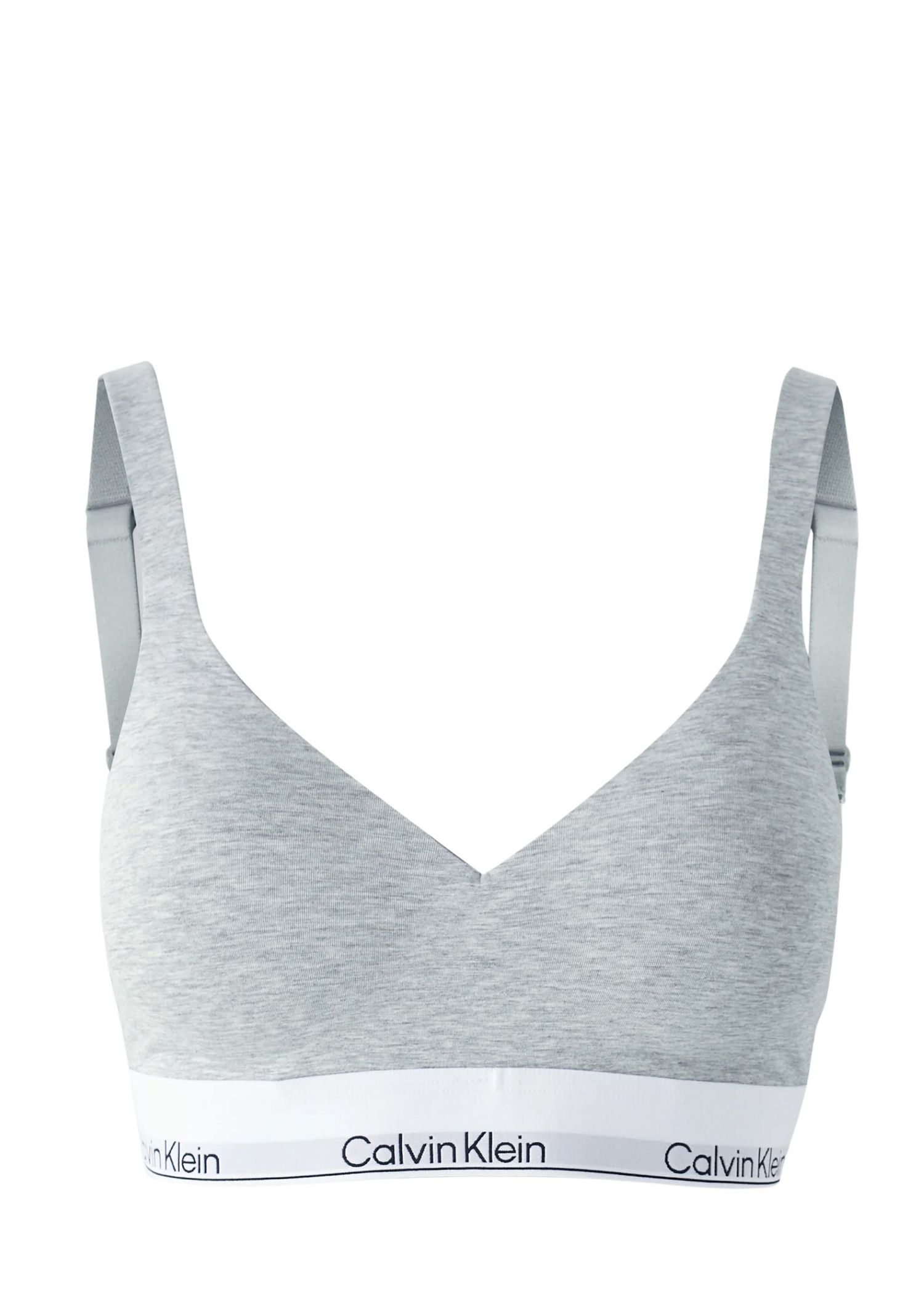 Calvin Klein grey cotton bralette