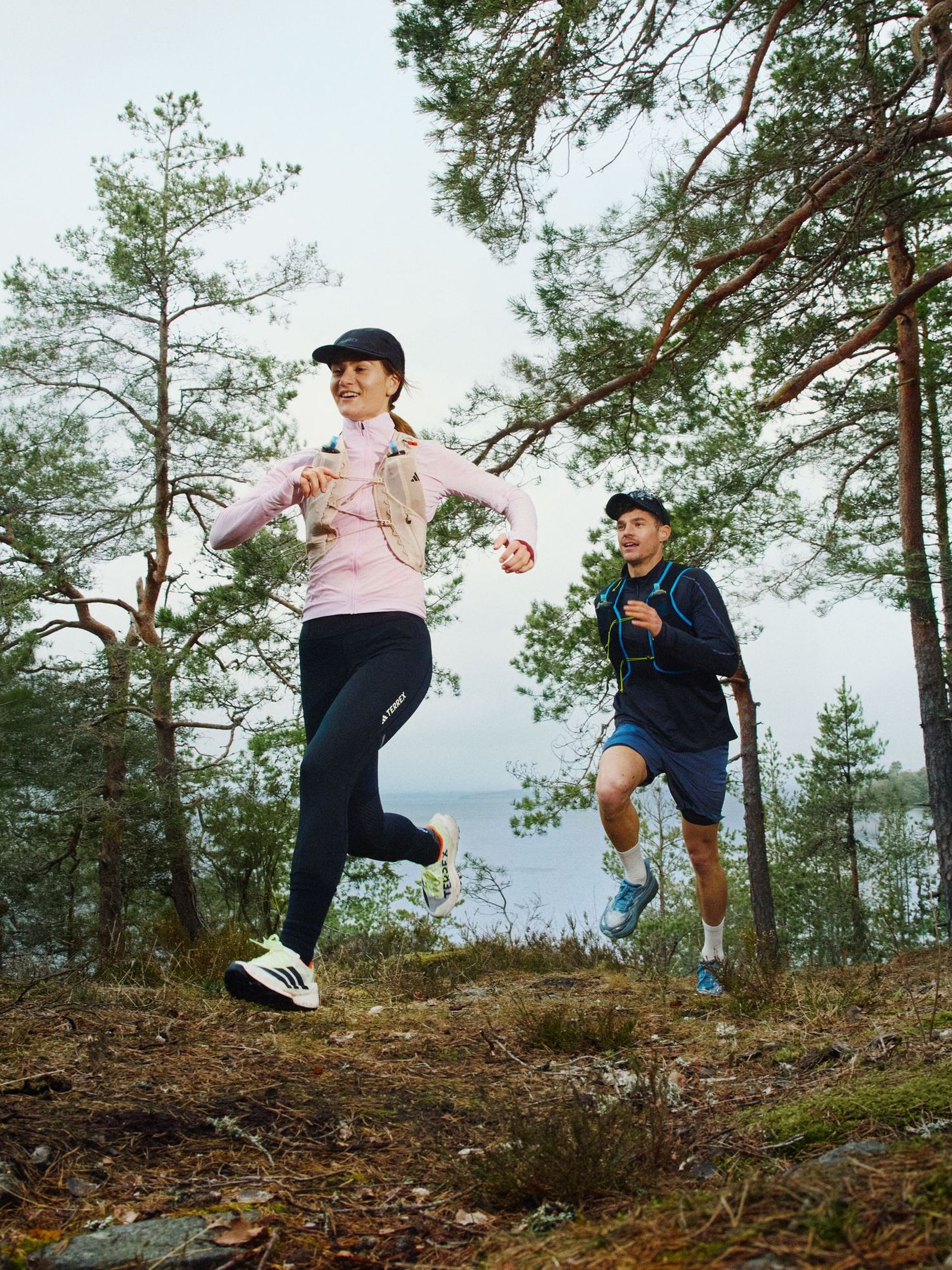 2 individuals running through the forest in Zalando's recent campaign